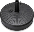 Best Choice Products Fillable Umbrella Base Stand Round Sunburst Plastic Patio Umbrella Base Stand, Pole Holder for Outdoor, Lawn w/ 55lbs Weight Capacity, Adjustment Knob