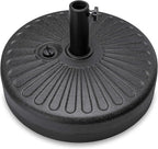 Best Choice Products Fillable Umbrella Base Stand Round Sunburst Plastic Patio Umbrella Base Stand, Pole Holder for Outdoor, Lawn w/ 55lbs Weight Capacity, Adjustment Knob