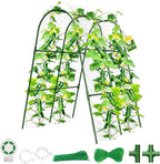 Cucumber Trellis for Raised Bed,U-Shape Garden Trellis for Climbing Plants Outdoor, Metal Arch Vegetables Trellis, Plant Support for Vine (Green, 31.5" Lx21.6 Wx47.2 H-Small)