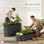 Best Choice Products 4x2x2ft Outdoor Metal Raised Garden Bed, Oval Deep Root Planter Box for Vegetables, Flowers, Herbs, and Succulents w/ 101 Gallon Capacity, Rubber Edge Guard - Terracotta