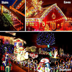 String Lights, 400 LED, 33 ft, Multicolor, 8 Lighting Modes