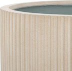 SAFAVIEH Outdoor Collection Lucca Beige Cement Ficonstone Planter Pot