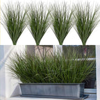Artificial Wheat Grass Greenery Stems, 32 Pack, 17.3 Inch Green Plastic