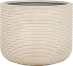 SAFAVIEH Outdoor Collection Nardo Beige Cement Ficonstone Planter Pot