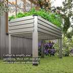 Galvanized Raised Garden Bed with Legs,2PCS 48×24×30in Elevated Planter Box for Backyard,Outdoor Garden, Patio, Balcony, 350lb Capacity,Silver