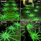 St Patricks Day Decorations Solar Lights Outdoor 10 Pack Solar Pathway Lights Green Halloween Decorations Waterproof Yard Lighting for Driveway Garden Walkway Path Landscape Lawn
