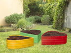 Plant & Plot Galvanized Raised Garden Beds Outdoor // Planter Raised Beds for Gardening, Vegetables, Flowers // Large Metal Garden Box (Light Green) // Tool-Free Assembly