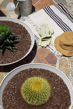 Veradek Mason Series Lane Bowl Planter| for Indoor or Outdoor Tabletops/Gardens |Made from Plastic-Stone Composite with Drainage Holes|Modern Décor for Flowers, Succulents, Small Plants