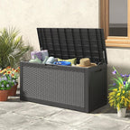 Outdoor Storage Box, Resin Deck Boxes Outdoor Waterproof - Image 8