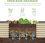 Best Choice Products 8x2x2ft Outdoor Metal Raised Garden Bed, Rectangular Deep Root Planter Box for Vegetables, Flowers, Herbs, and Succulents w/ 239 Gallon Capacity - Beige