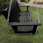 Highwood AD-PORL2-BKE Lehigh Porch Swing, 4 Feet, Black