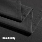 BONZER Waterproof Indoor/Outdoor Curtains for Patio Thick Privacy Extra Wide Grommet Curtains for Bedroom, Living Room, Porch, Pergola, Cabana, 1 Panel, 150W x 95L inch, Charcoal
