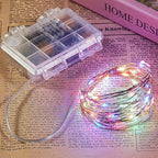 String Lights with Remote, Battery Powered, 16.4 Ft Multicolor
