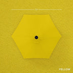 Best Choice Products 7.5ft Outdoor Solar Market Table Patio Umbrella for Deck, Pool w/Tilt, Crank, LED Lights - Yellow