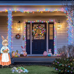 Easter String Lights, 168 ft LED Multicolor Clear Wire with Remote