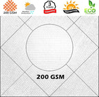 Royal Shade 16' x 20' White Rectangle Sun Shade Sail Canopy Outdoor Patio Fabric Screen Awning RTAPR1620 - UPF50+ 95% UV Blockage, Heavy Duty, Water & Air Permeable (We Make Custom Size)