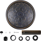 Yaheetech 18'' Patio Umbrella Base 26.5lbs Heavy Duty Antiqued Outdoor Market Umbrella Stand All-Weather Resin Umbrella Base for Garden & Yard, Bronze