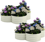 Garvee 2 Pack Galvanized Raised Garden Bed, Outdoor Planter Box with Open Base for Herbs, Veggies & Flowers. Rust-Resistant Raised Garden Beds, Ground-Connected Design for Deep Root Growth