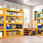 REIBII Garage Shelving Load 3200LBS, 5-Tier Storage Shelves, Adjustable Heavy Duty Metal Shelving Unit for Pantry, Basement, Warehouse, 72" H x 36" W x 16" D H, 3PC
