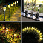 GIGALUMI Solar Pathway Lights, Stainless Steel IP44 Waterproof Auto On/Off Outdoor LED Solar Landscape Lights for Garden, Yard, Patio, Path and Walkway(12 Pack, Warm White)