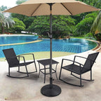Yaheetech 22 lbs Heavy Duty Outdoor Umbrella Base 18" Round Patio Umbrella Stand Market Umbrella Base for Garden & Lawn, Black