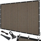 Artpuch 90% Sun Shade Cloth, 8 x 12 FT Pergola Shade Cover Canopy with Grommets, Sun Screen Fabric Tarp for Patio, Outdoor, Garden, Backyard, Mocha