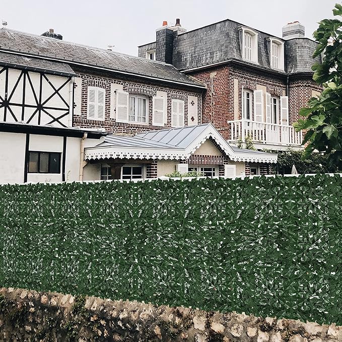 Faux Ivy Fence Privacy Screen Outdoor Expandable Artificial Greenery Roll Fake - Image 6