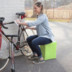 Simplay3 Handy Home 3-Level Heavy Duty Work/Garden Seat - 12" x 15" x 9" - Green, Made in USA