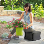 Simplay3 Handy Home 3-Level Heavy Duty Work/Garden Seat - 12" x 15" x 9" - Gray, Made in USA