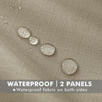 HolidayIdeas Linen Outdoor Curtains - Image 2