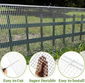 Garden Netting Plastic Mesh Fence, White HDPE, 15.7 x 20 Ft