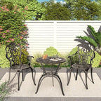 Patio Bistro Set of 2, Cast Aluminum, Outdoor Set w/Umbrella Hole, 3 Piece - Image 5