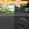 Deck Box Outdoor Storage, Black Resin, Lockable and Waterproof