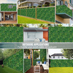 Artificial Boxwood Hedge Panels, 12 Pieces 20x20 Inch HDPE Greenery