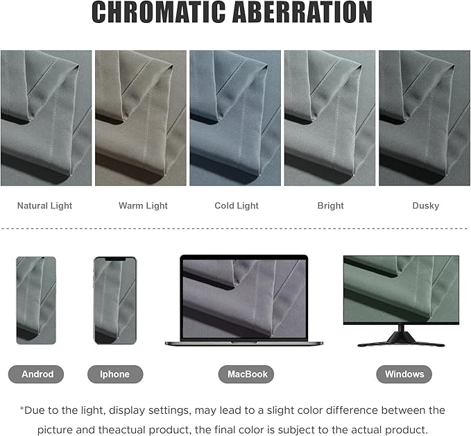 BONZER Outdoor Waterproof Curtains for Patio Wide Grommet Light Filtering Outside Curtains for Gazebo, Porch, Pergola, Pavilion, 1 Panel, 110W x 95L inch, Grey