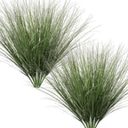 Artificial Wheat Grass Greenery, 24 Pieces, 26.4 Inch Green Plastic Stems