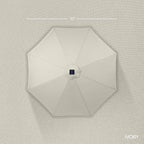 Best Choice Products 10ft Offset Cantilever Hanging Market Patio Umbrella, Smooth 360° Rotation, 8 Sturdy Ribs, Easy Adjustment - Ivory