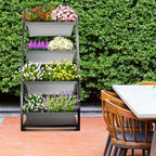 Outland Living 4-Ft Raised Garden Bed - Vertical Garden Freestanding Elevated Planters 4 Container Boxes - Good for Patio Balcony Indoor Outdoor - Perfect to Grow Vegetables Herbs Flowers