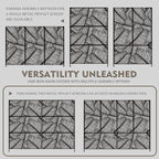 Kozyard Metal Privacy Screen 74" H x 47.2" W Decorative Outdoor Divider - Image 6