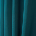 NICOLE MILLER NEW YORK Canvas Indoor/Outdoor Grommet Top Curtain Panel Pair, 54"x84", Turk Teal