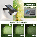 Kingsyard Solar Lights Outdoor Waterproof IP68, 47 LEDs 3 Lighting Modes USB & Solar Powered Garden Yard Pathway Spot Lights for Outside Landscape, Auto On/Off, 4 Pack(Cool White)