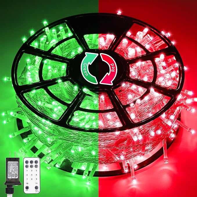 String Lights 168 ft Outdoor Color Changing LED with Remote and Reel