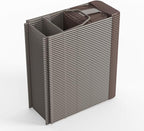 Flash Furniture Hercules Series Plastic Folding Chair Brown - 10 Pack 650LB Weight Capacity Comfortable Event Chair-Lightweight Folding Chair