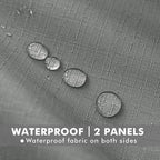 HolidayIdeas 4 Panels Linen Outdoor Curtains - Image 2