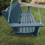 highwood AD-PORL2-NBE Lehigh Porch Swing, 4 Feet, Nantucket Blue