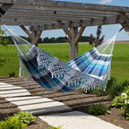 Vivere Authentic Brazilian Cotton Hammock - 450 lb Capacity (Marina)