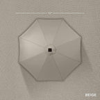 Best Choice Products 10ft Solar Polyester LED Lighted Patio Umbrella w/Tilt Adjustment and UV-Resistant Fabric