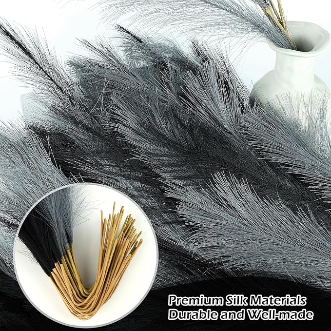 Artificial Pampas Grass Stems, 21.7 Inch, Pack of 60 Pcs