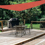 AsterOutdoor Sun Shade Sail Triangle 12' x 12' x 12' UV Block Canopy for Patio Backyard Lawn Garden Outdoor Activities, Terra