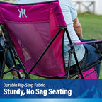 Kijaro Dual Lock Portable Camping Chairs - Enjoy the Outdoors with a Versatile Folding Chair, Sports, Outdoor & Lawn - Dual Lock Feature – Cayman Blue Iguana